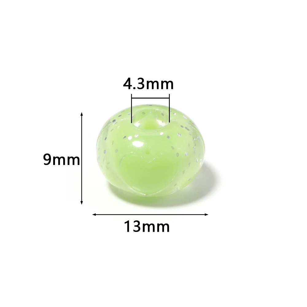 30pcs 13x9mm Colorful Big Hole Acrylic Beads Abacus Loose Spacer Beads For Jewelry Making DIY Bracelets Necklace Accessories