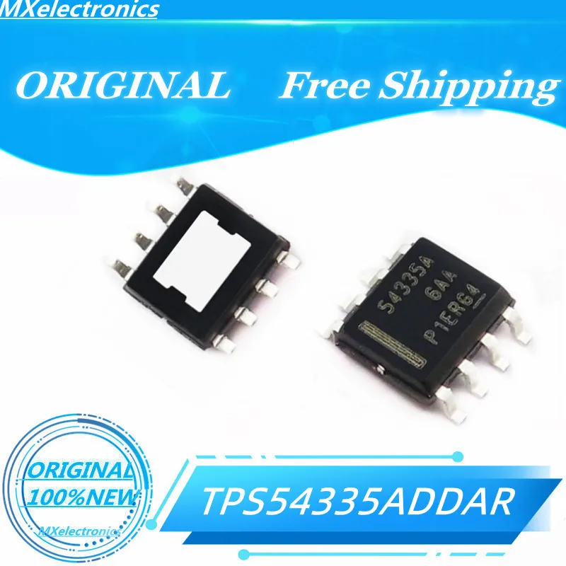 전압 조정기 칩 SMD IC, 오리지널 100% TPS54335ADDAR, TPS54335A, 54335A, SOP-8, 5PCs/로트
