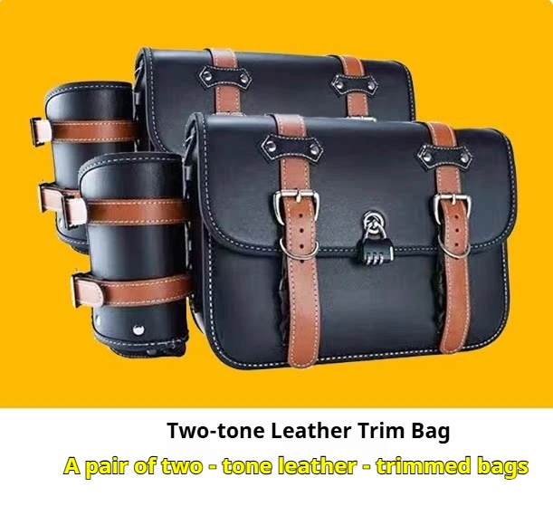 Motorcycle Quick Detach Canvas Saddle Bags Rear Tail Storage Bags Mod Parts for QJMOTOR Flash 400 QJ400-12S
