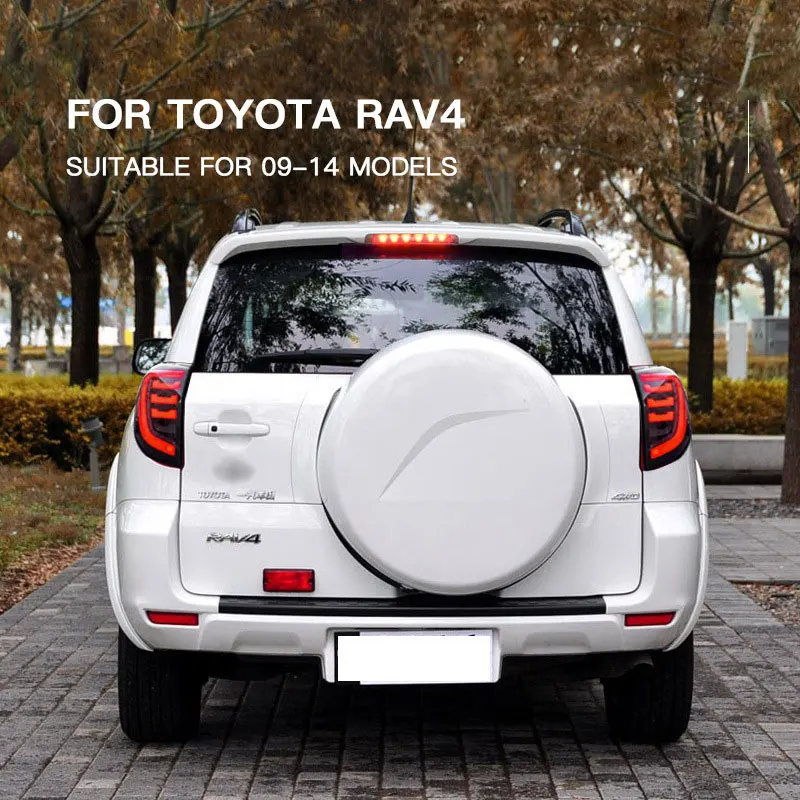 

Taillights For Toyota RAV4 2009 2010 2011 2012 2013 Rav4 Tail Light Rear Brake Side Lamp LED Assembly DRL Sequential Signal 2pc