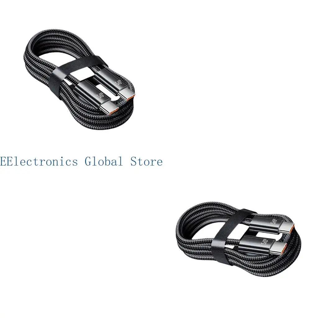 462B Power Delivery 240W 10A USB C to C Fast Charging Cord Aluminum Alloy for Laptop Tablet Phone 1m 2m