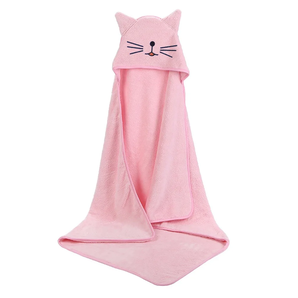 Coral Fleece Bath Towel Lightweight Children'S Bath Towel Cartoon Animal Towel Cartoon For Stroller Outings Nap Time Swimming