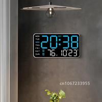 LED Screen Digital Wall Clocks 12/24H Table Clock with Adjustable Brightness Electronic Alarm Clock For Home Living Room Decor