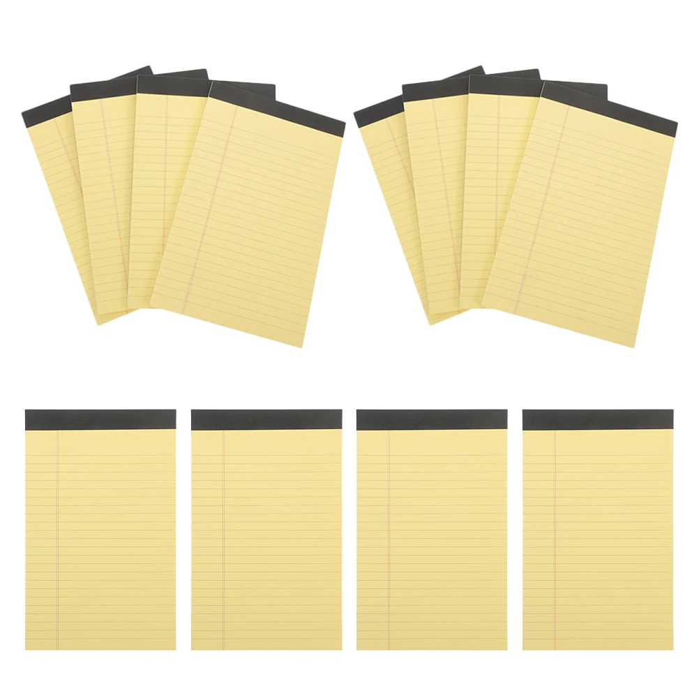 12 Legal Pads Ruled Note Pads Lightweight Writing Paper Desktop Notepads for Office School Business Yellow Note Pad