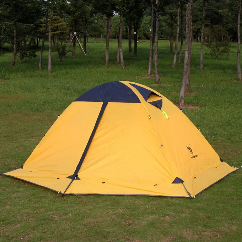 For Portable Double Layer Camping Tent Rainstorm Protection Beach Outing Mountaineering Outdoor Overnight Shelter Waterproof