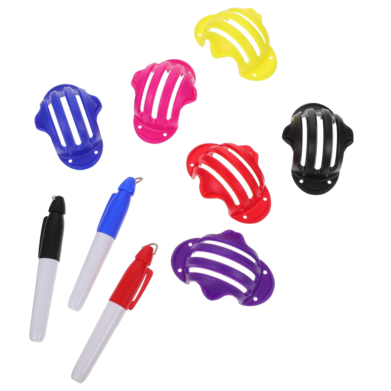 1Set Golfs Ball Marker Liner Tool Colorful Lightweight Tongs Design for Straight Line Drawing Perfect Golfs Alignment