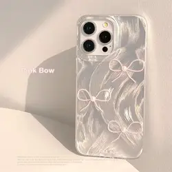 Bow knot Laser Silver Phone Case For Xiaomi Redmi Note 13 Pro 5G 12 4G 11 10 8 Pro 9 11S 10S 9S 10C 12C 13C 9C 9A A1 A2 Plus A3