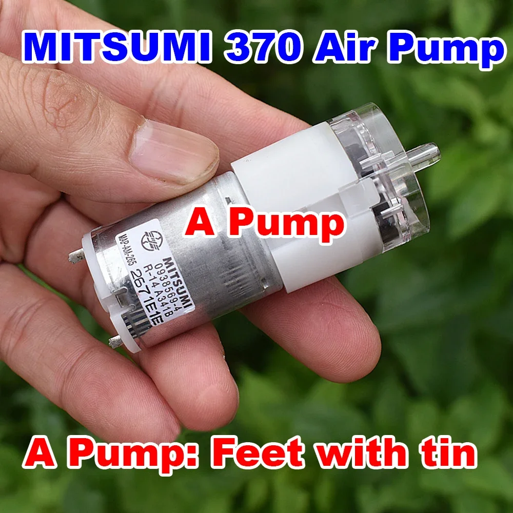 MITSUMI 370 Motor Air Pump DC 3.7V 5V 6V Sphygmomanometer Booster Pump Mute Oxygen Pump Large Flow Fish Tank Aquarium