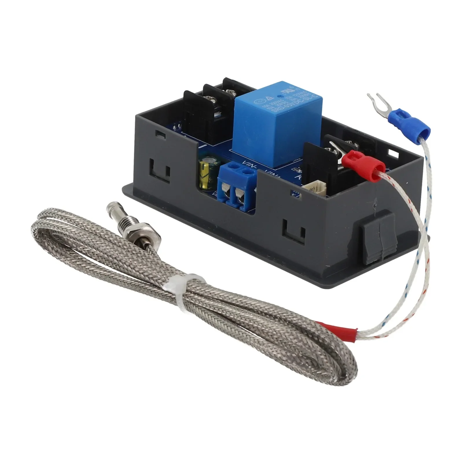 Compact Remote Thermostat with K Type Thermocouple Input and DC 6V to 30V Power Supply for -99 to 999C Applications