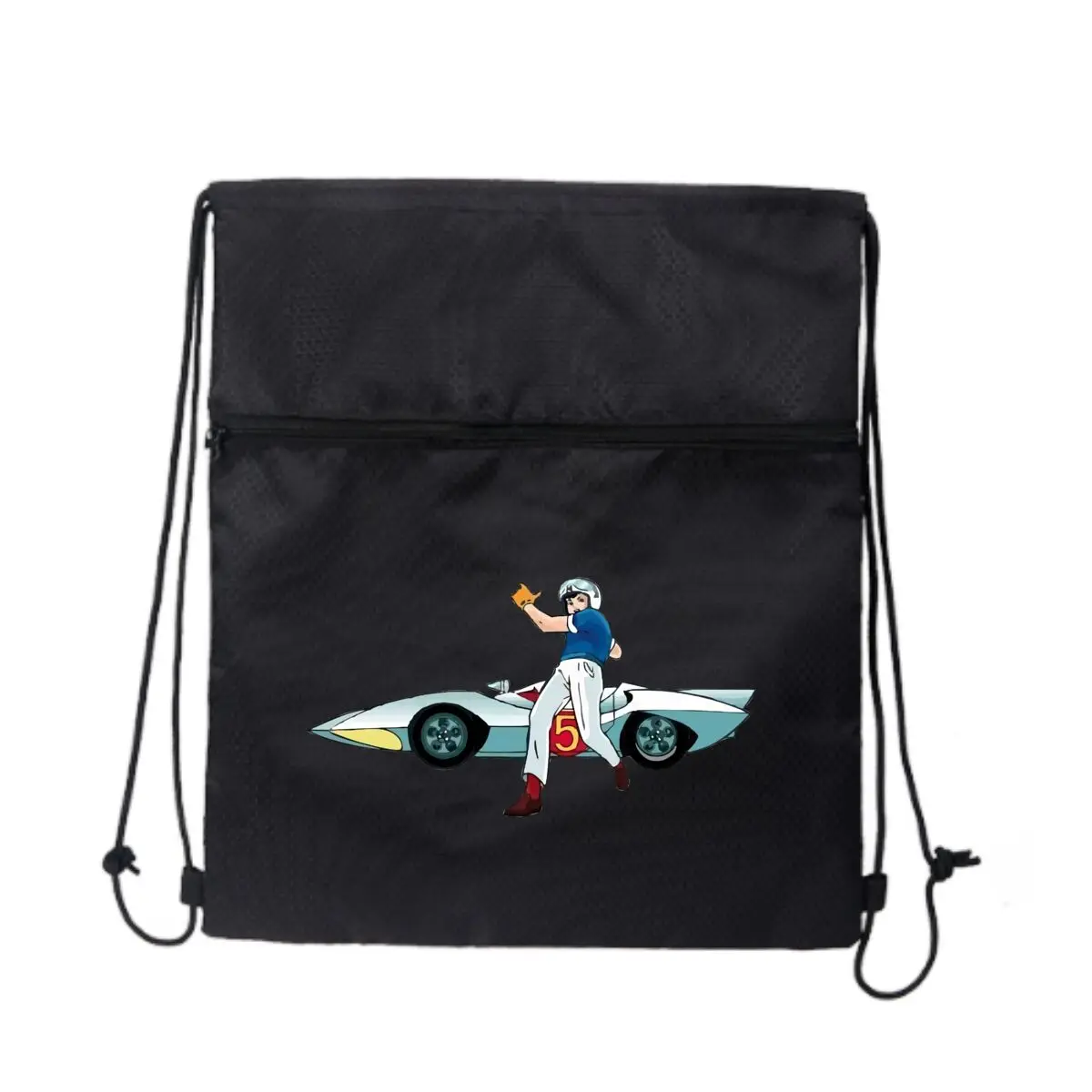 

Портативный комплект с карманом для гоночных персонажей, большая вместительная уличная сумка на шнурке, спортивная сумка