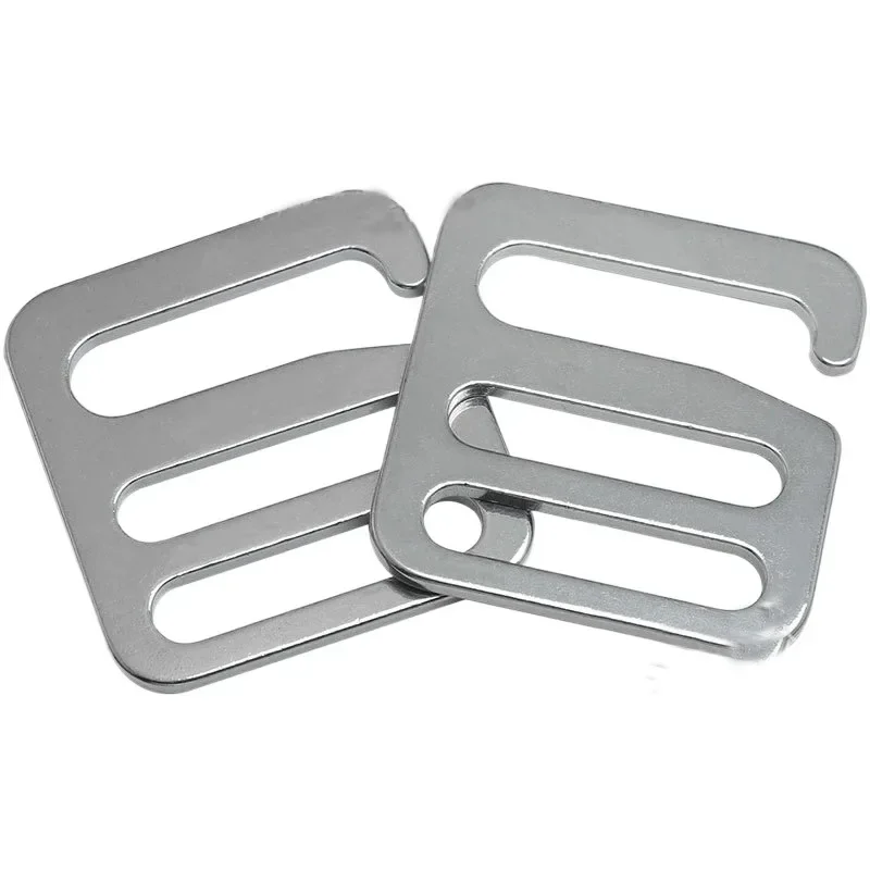 2/4/10Pcs Stainless Steel G Ring Hooks Metal Buckles Tri-glide Sliders for Backpack Bags Straps DIY Webbing Hardware Accessories
