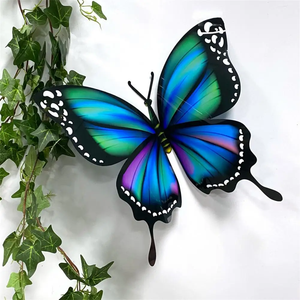 40cm 3D Butterfly Wall Sticker for Kids Room Big DIY Butterfly Stickers Wedding Window Murals Background Decoration Wall Sticker