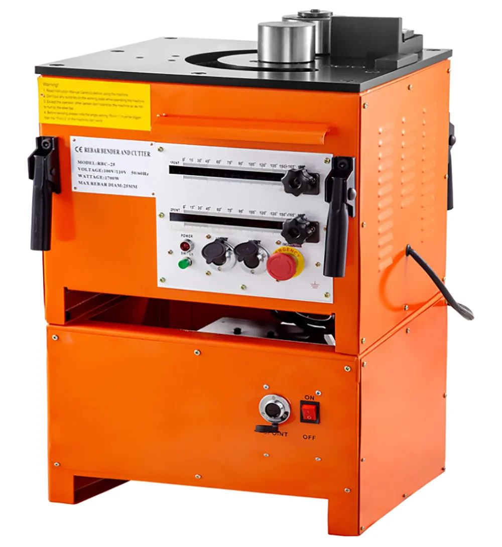 Máquina dobradora de vergalhão elétrica de 1600 W/3000 W, alcançar 0-180 °   Ângulos, operar com interruptor de pedal para vergalhão dobrável, barra de aço