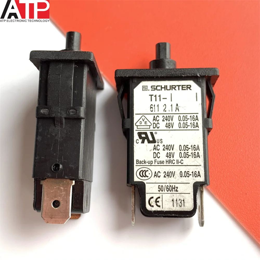 1PCS original imported spot T11-611-2.1A circuit breaker overload protector T11-611 2.1A genuine welcome to consult and order.