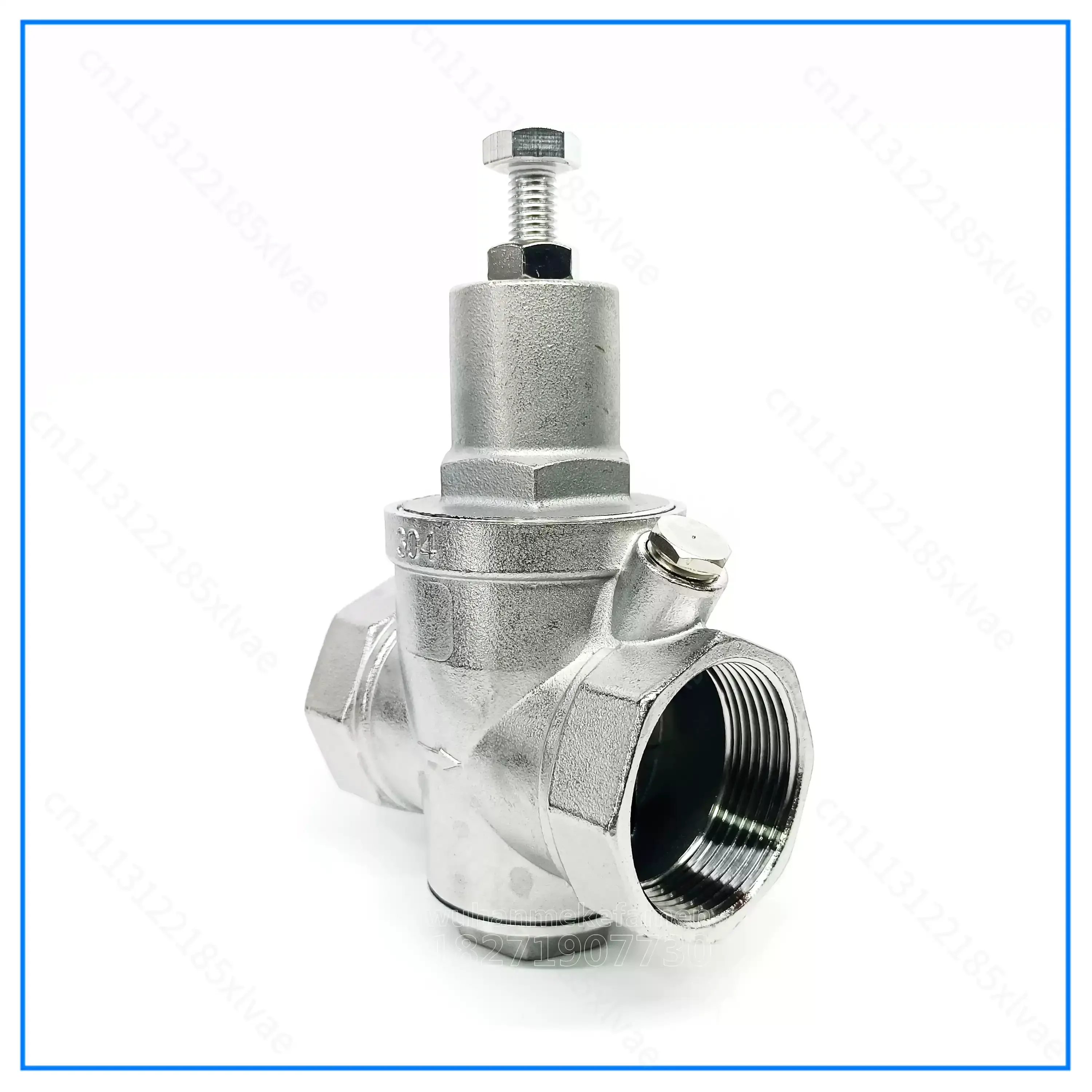 304 Stainless Steel Lead Free Water Pressure Regulator Valve, Adjustable Reducing Valve, 1/2 3/4 1 1-1/4 1-1/2 2 Inch