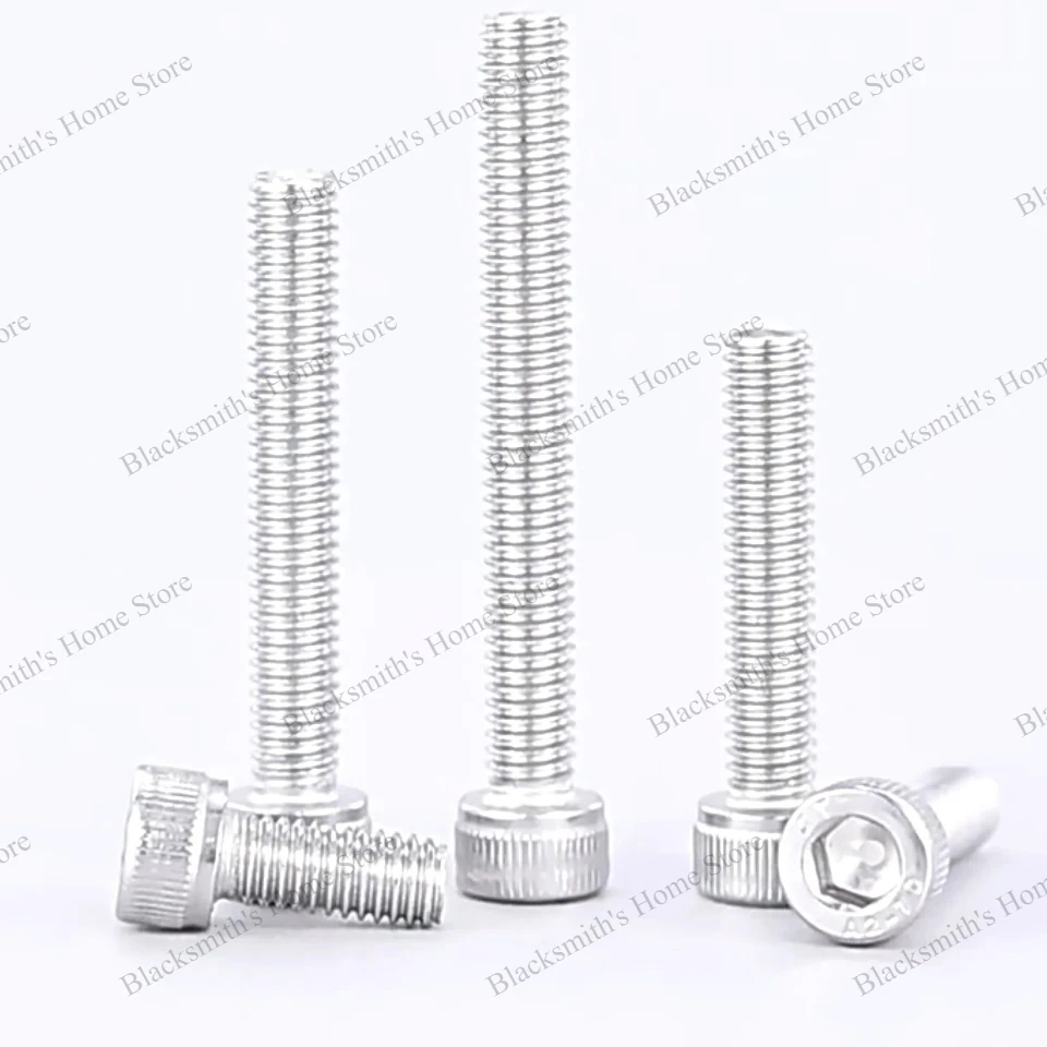 304 Stainless Steel Extended Hexagon Socket Screw, Cup Head Full Thread Cylinder Head Bolt M8 M10 M12 M14 M16 M18 M20 M24