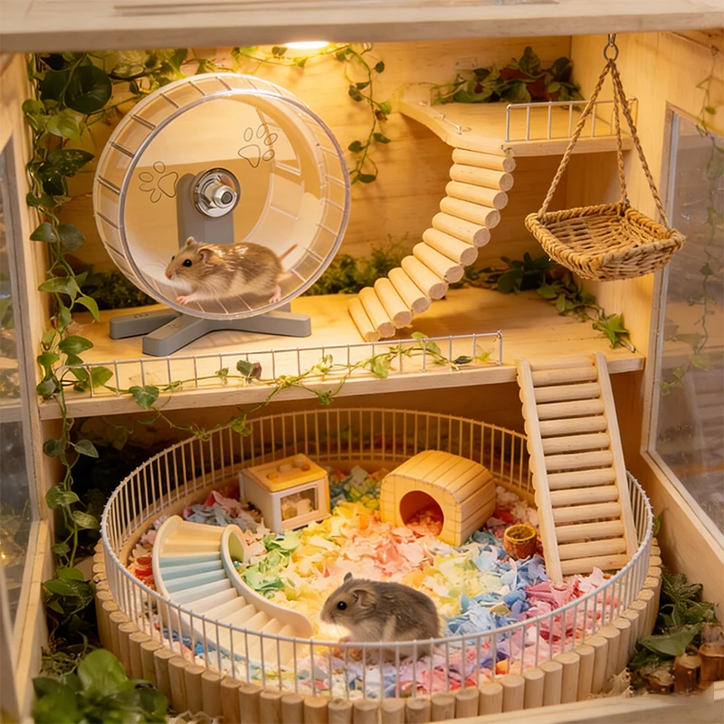 

Hamster Toys Climbing Ladder Arch Bridge Soft Fence Cage Decor Landscape for Syrian Hamster Small Pets Play Accessories