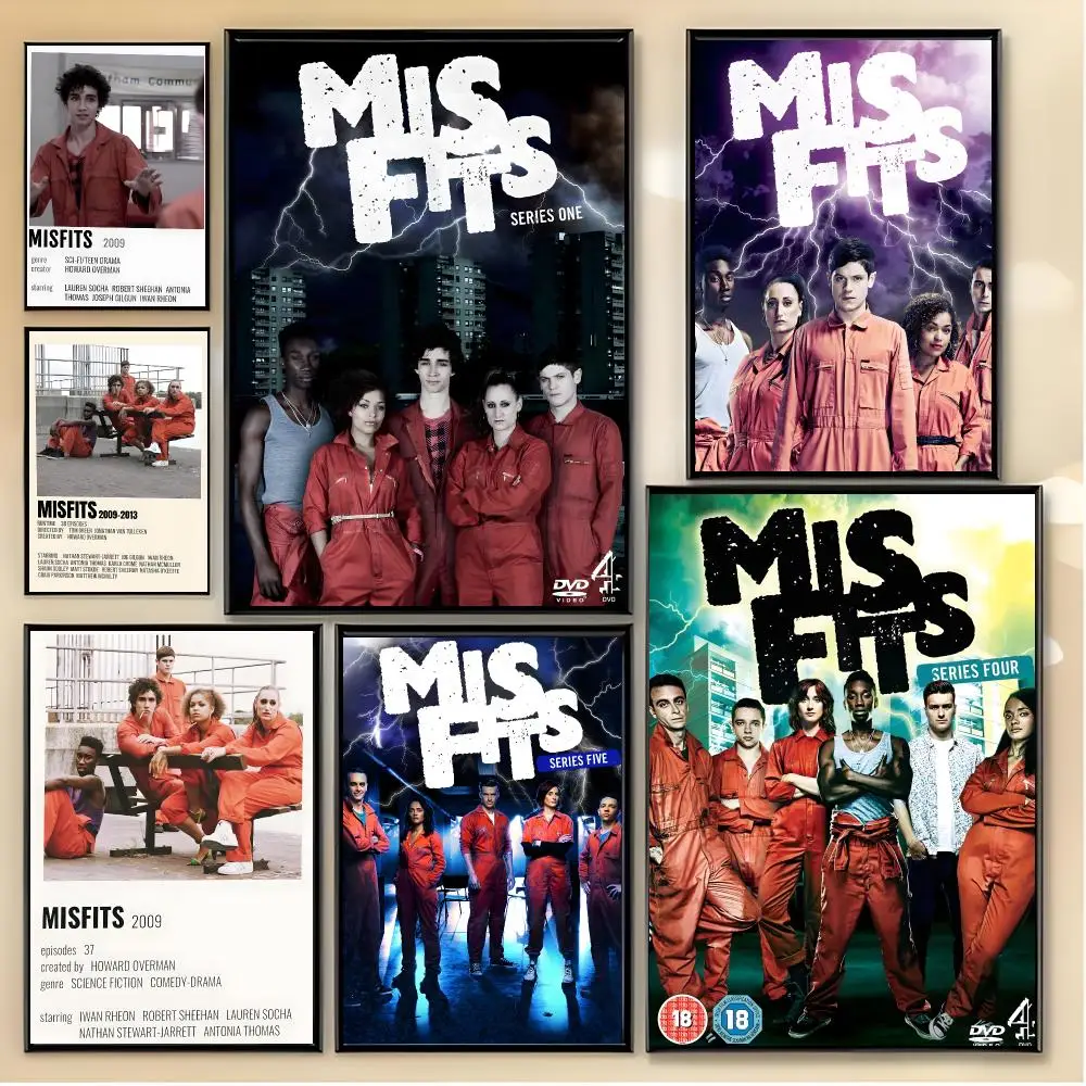 Gritty Teen Drama M-Misfits Poster Unique Home Decoration Ideas & Stylish Interior Art