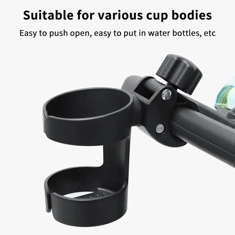 Universal Stroller Cup Holder Adjustable Water Bottle Holder For Baby Stroller Bike And Wheelchair Electric Vehicle Cup Holder view 5
