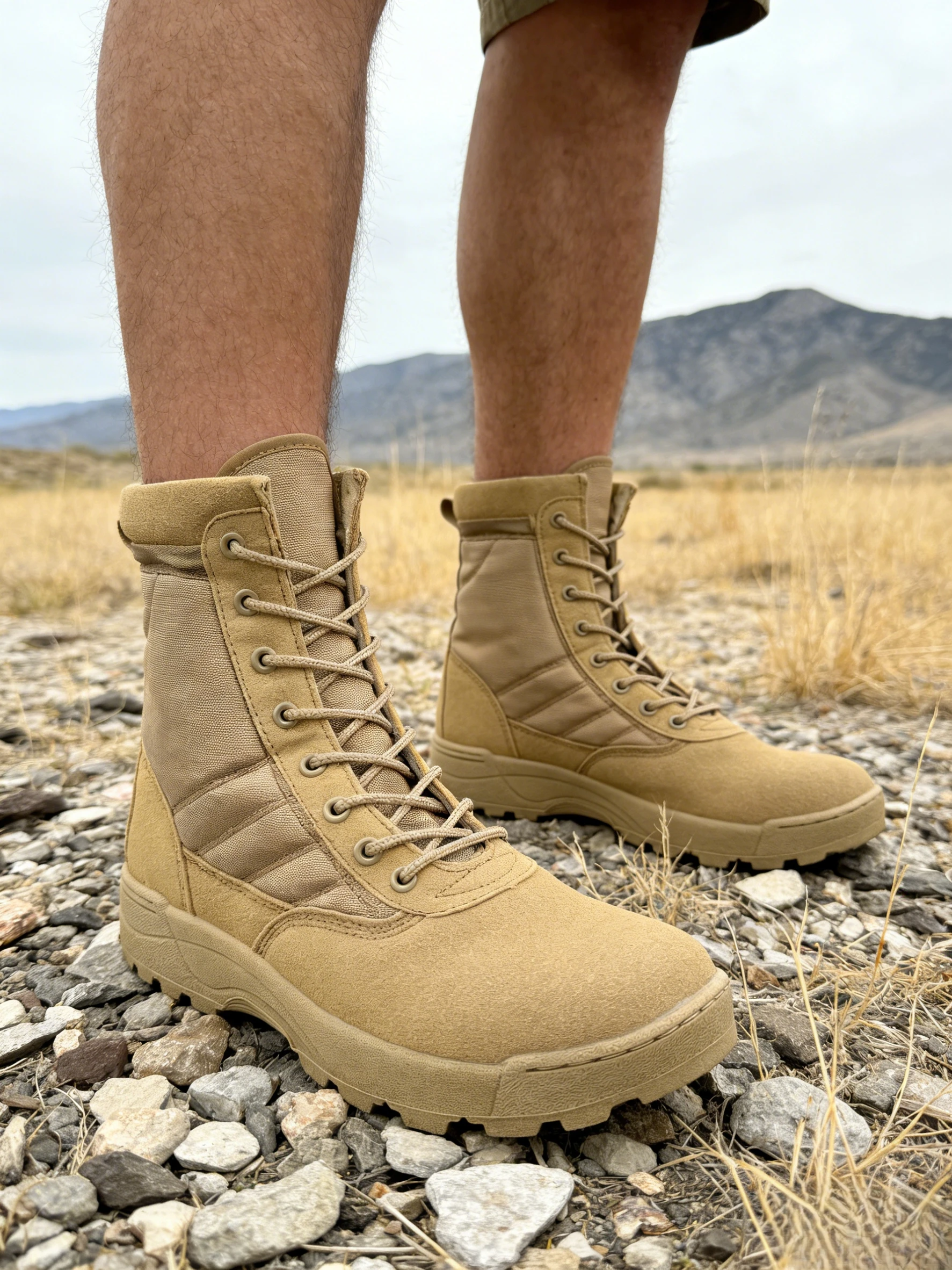 

Unisex High-top Tactical Boots Lightweight Wear-resistant New Combat Style