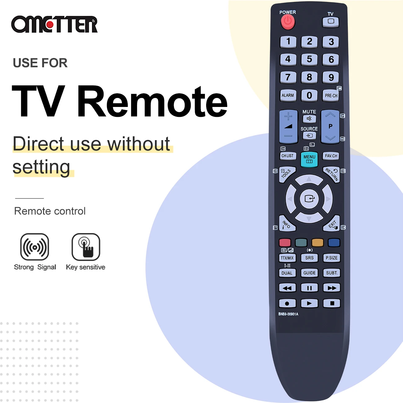 Télécommande pour Samsung TV, BN59-00901A compatible LE19D450 LE37D550 PS51D450, nouveau, BN59-00855A