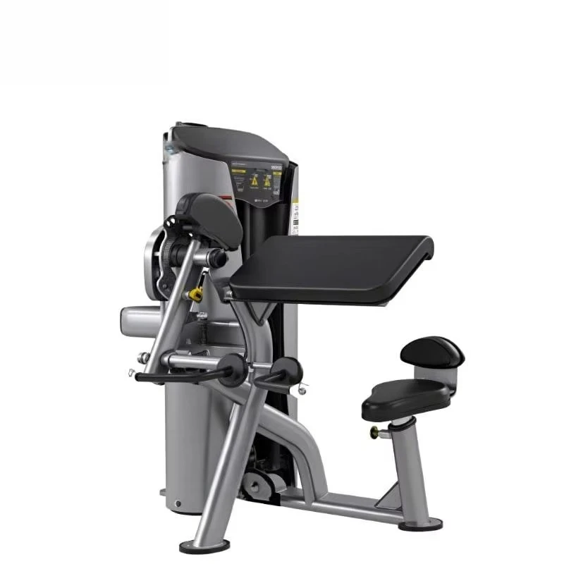 Hot Sale Adjustable Dual-Function Steel Preacher Curl/Triceps Extension Commercial Use Gym Selectorized Pin Load Machines Direct