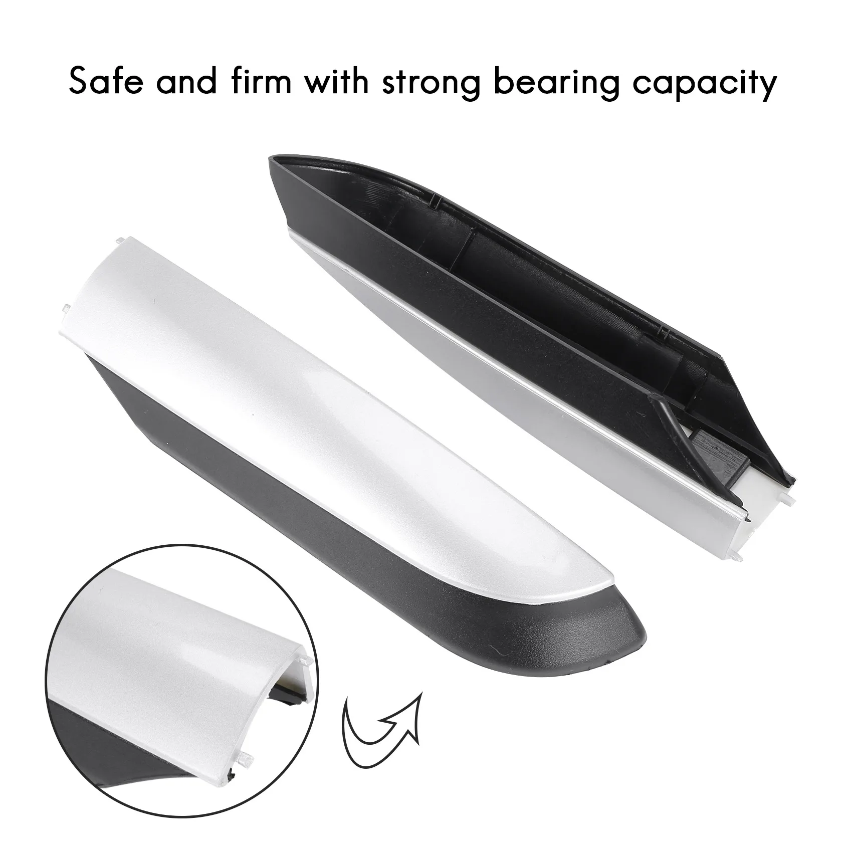 

Roof Rack Rail End Cover, 4Pcs Roof Rack Cover Shell Cap Replacement For Toyota RAV4 XA40 2013 2014 2015 2016 2017 2018 Car Acce