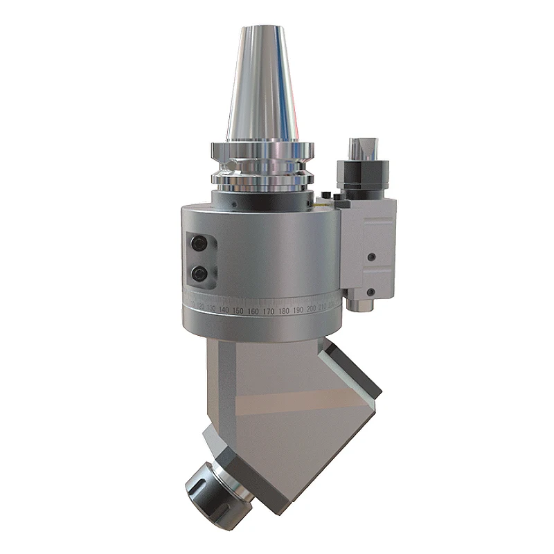 

Factory Sales CNC Angle Head ER16/25/32 for CNC Drilling Tapping Milling Machine Universal Automated Angle Head CNC Chuck