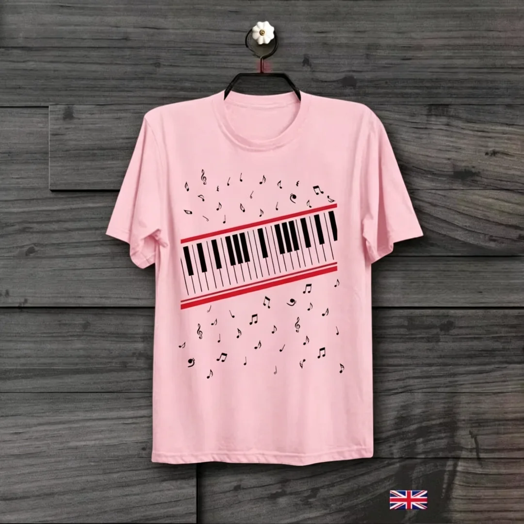 Men T Shirt Women Tee Boys Girls Top Adults Children Parent Child Cotton kid Tshirts Michael Jackson Beat It Piano MTV Videos image 4