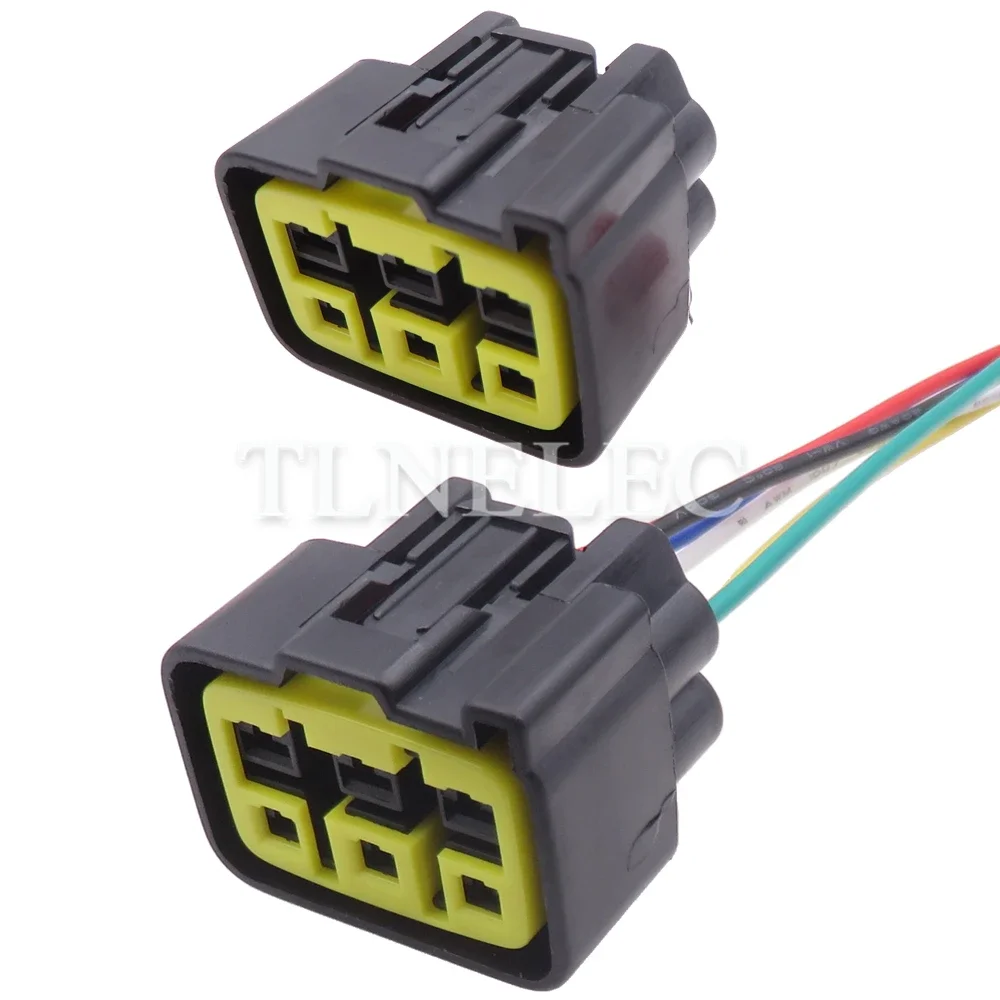 6 Pin Way Automobile Wire Harness Socket with Wires Car Modification Connector Accessories FSW-C-6F-B