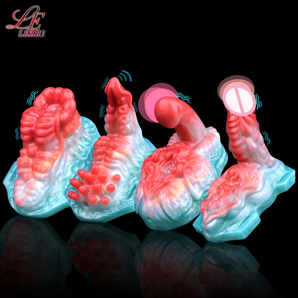LEZEE Realistic Sex Grinder Vibrating Dildo Grinders Strap On Dildos Vagina Masturbator Clitoris Massager Anal Sex Toy For Women