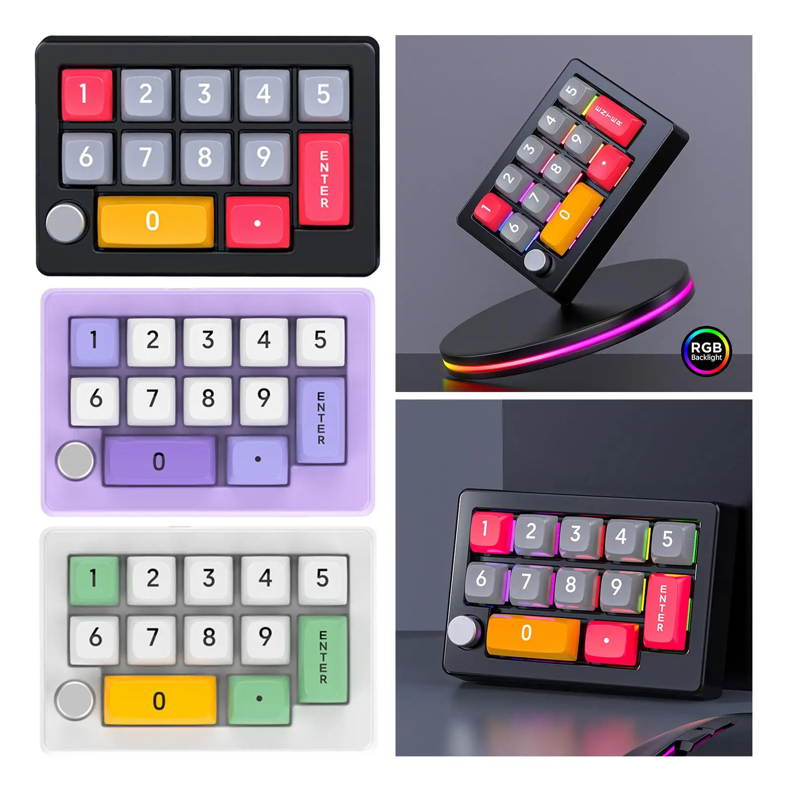 Programação Macro Pad Teclado Mídia 12 teclas Teclado mecânico macro com fio