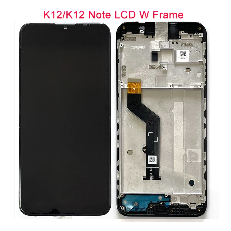 

6.5 Original For Lenovo K12 K12 Note XT2095-4 LCD Display Screen Touch Panel Digitizer For Lenovo K12 Pro LCD Screen Frame Part
