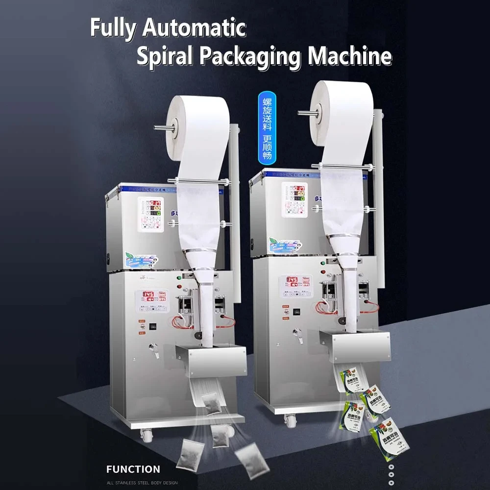 Discount Offer quantitative sealing machine Tea Bag Packing Machine automatic weighing machine granule filler Spiral version