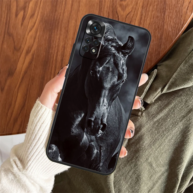 Animal Steed Horse Case For Xiaomi Redmi Note 12 11 10 Pro Note 8 9 Pro 9S 10S 11S Redmi 9 10 10C 9A 9C Cover