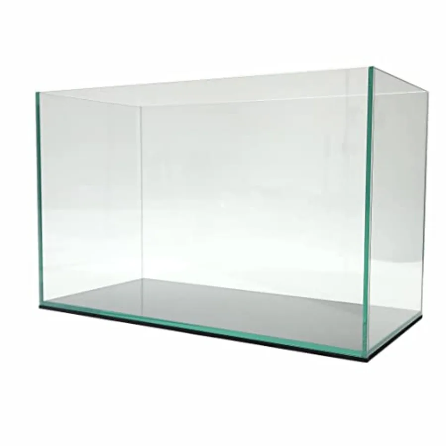 

10 Gallon Rimless Aquarium with Ultra Clear Sealant and 5mm Thick Glass for Freshwater and Marine Fish Includes Dense Leveling