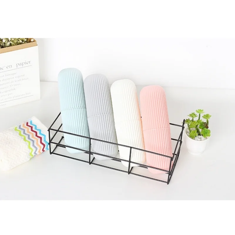 2024 NEW Travel Portable Toothbrush Cup Bathroom Toothpaste Holder Storage Case Box Organizer Travel Toiletries Storage Cup