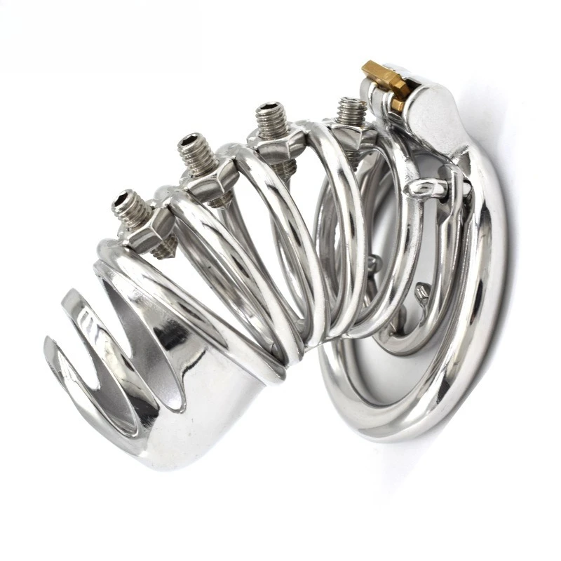 BDSM Sex Toys Men Stainless Steel Metal Urethra Chastity Lock Penis Bondage Adult Chastity Cage Cock Restriction Abstainer Toy