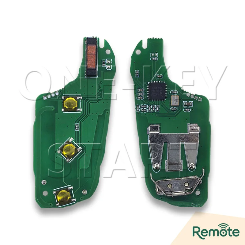 Für Peugeot 208 2008 301 308 508 5008 Für Citroen C2 C3 C4 C5 C6 4A Chip 433MHz Auto-Funkschlüssel VA2/HU83 Klinge【EIN-TASTEN-START】 – Detail 2