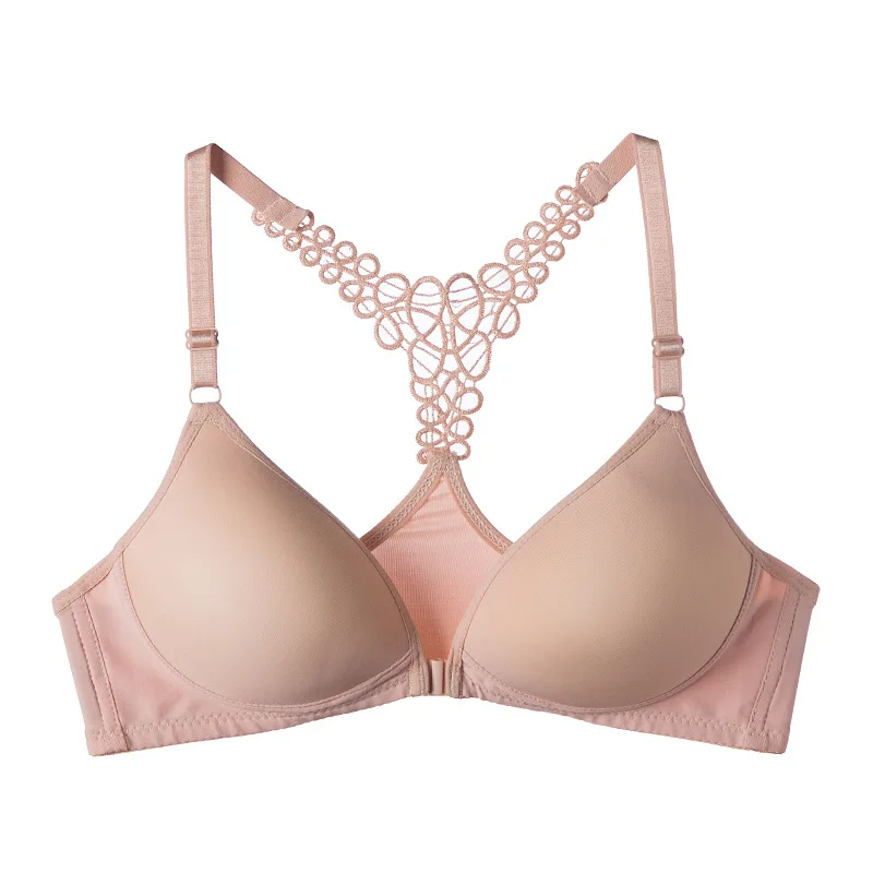 Bras for Women Front Closure Underwear Sexy Lingerie Seamless Cross Brassiere Sports Top Sleep Wireless Bralette Push Up Bra