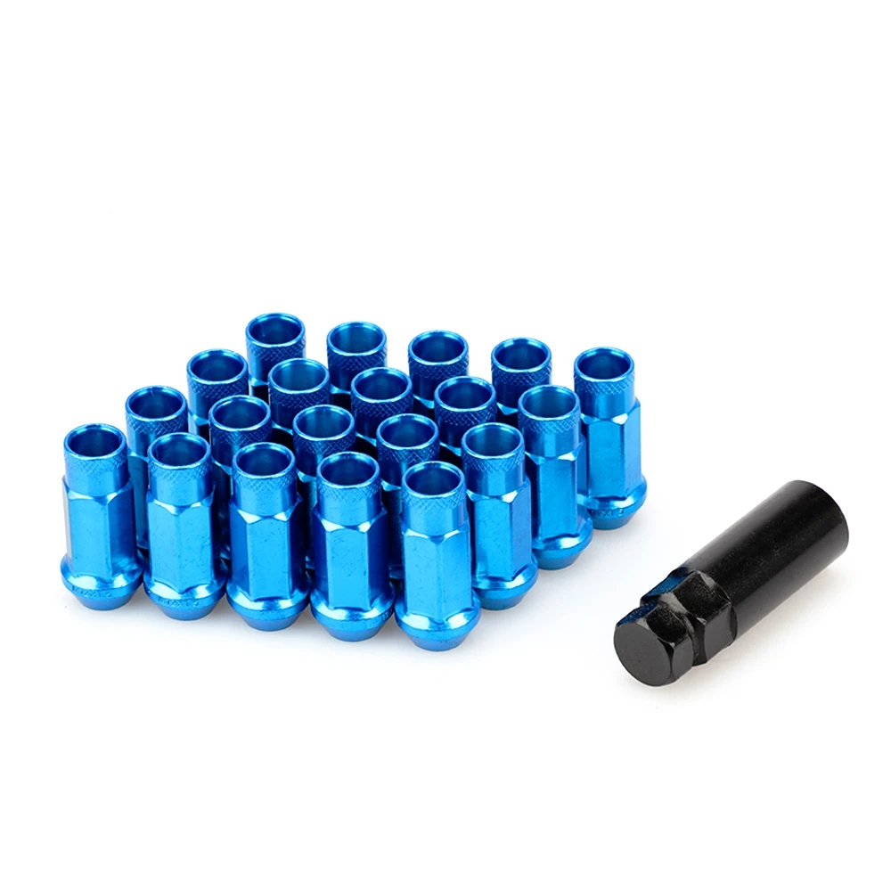 

20PCS Car Modification Wheel Nuts Lug Nuts Bolts M12X1.5 M12X12.5 for Chevrolet Hyundai Mitsubishi Acura Mazda