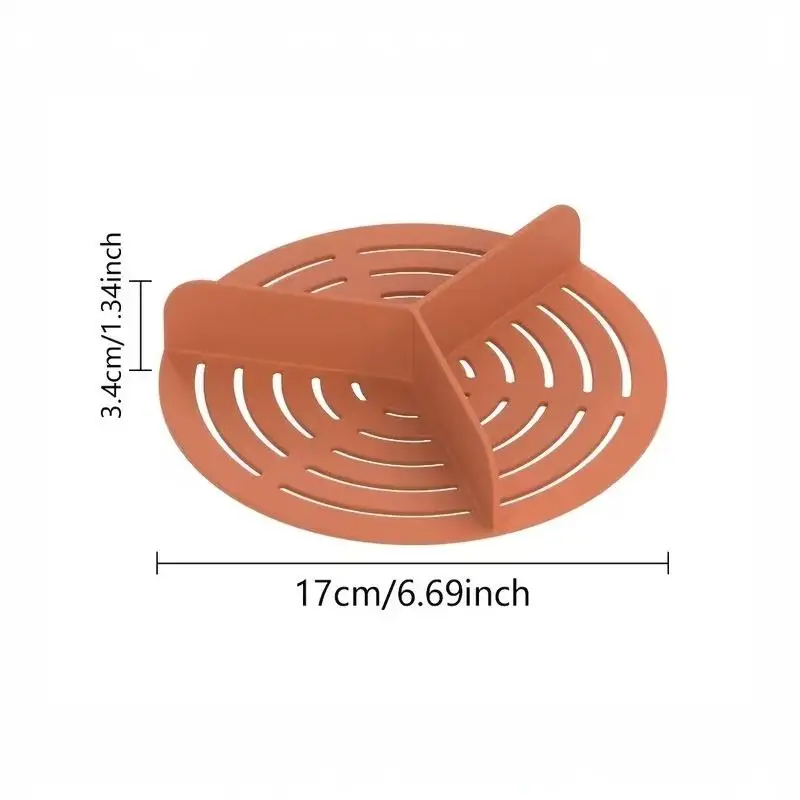 Silicone Triangle Separator For Air Fryer Bowl: Liner Accessory Round Zone Separation Prevent