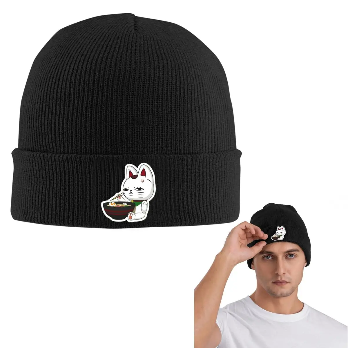 

Dandadan Turbo Granny Cat теплая вязаная шапка в стиле хип-хоп шляпа осень-зима уличные шапки шапки для взрослых унисекс