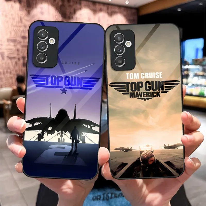 Top Gun Maverick Movie Phone Case Glass For Samsung S22 S23 S21FE S20 Ultra A22 A52 A51 A12 A32 A42 Note 20 10 Pro Plus Cover