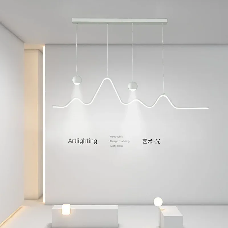 Modernos Lustres LED Minimalistas para Restaurante, Luzes Pingente Criativas, Bar Candeeiros De Mesa, Sala De Estar, Sala De Jantar, Designer Simples