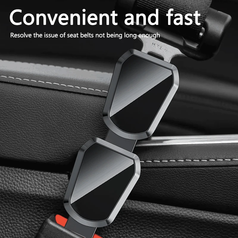 1/2PCS Car Seat Belt Extension Plug Auto Safety Seat Lock Clip Buckle For Hyundai i10 i20 i30 i40 ix35 Nline Kona Santafe Sonata