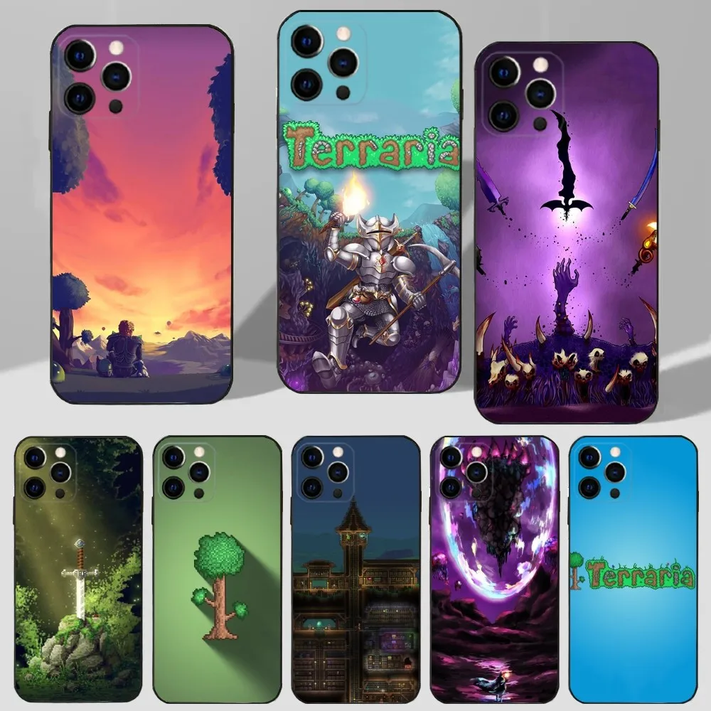 게임 캐릭터 폰 케이스 블랙 소프트 실리콘 이미지