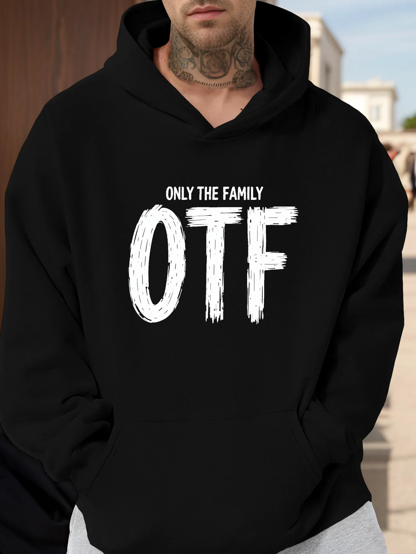 

OTF Only The Family Typography Men's Hooded Sweatshirt