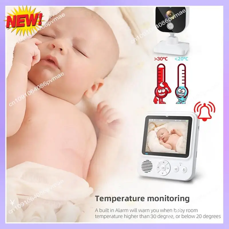

T24C 2.8Inch Wireles Baby Monitor With Camera Audio 2-Way Talk Video Babyphone IPS Screen Baby Videophone Baby Nanny Durable US
