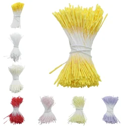 380pcs Long Double/Single Heads Artificial Matte Flower Stamen for DIY Scrapbooking Pistil Cake Craft Wedding Home Decoration